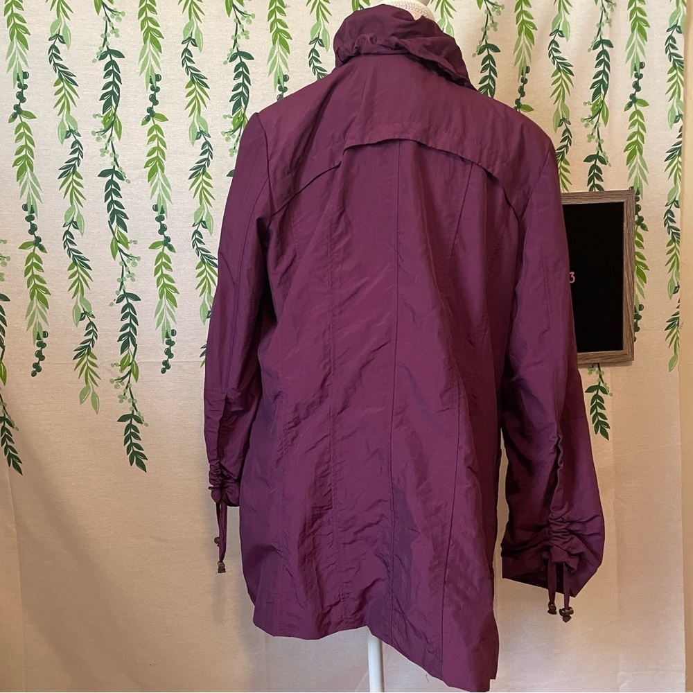 Size L Dennis by dennis basso Purple Coat A2 - Picture 4 of 5